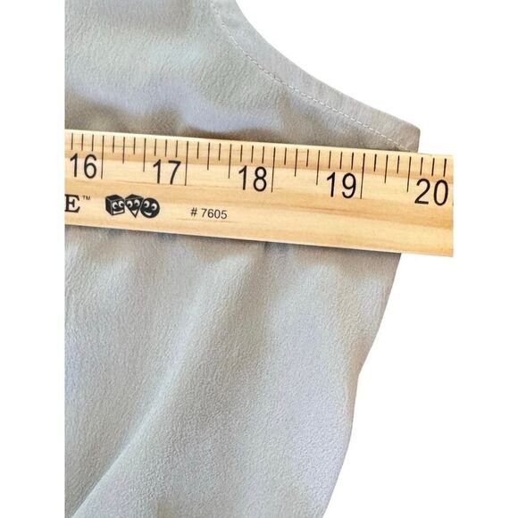 Banana Republic Dressy Deep V-Neck Sleeveless Blouse Side Zip Sz 14 Classy Top - Picture 9 of 11